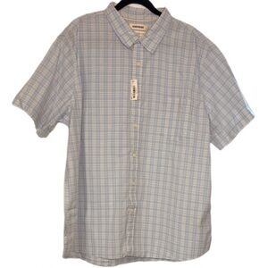 Goodthreads NWT Men’s Short Sleeve Plaid Button-Down Shirt XXL